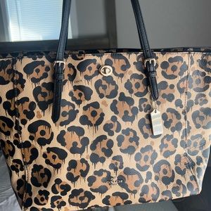 Leopard Coach Purse! Only used a few times! Asking $200 or best offer! Paid $299
